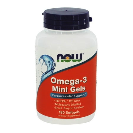 NOW Foods - Omega-3 Mini Gels - 180 Softgels