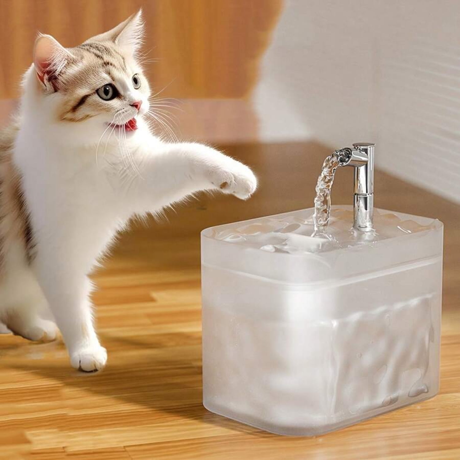 Geeni PetConnect 2.6L Smart Pet Water Fountain - WiFi Automatic Filtered Bowl For Cats & Dogs