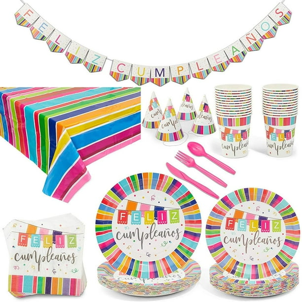 18 X Unicorn Round Disposable Paper Plates Birthday Party Table Decor Party Tableware Serveware Home Garden