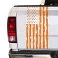thumbnail image 1 of Distressed American Flag Truck Tailgate Vinyl Decal Compatible with Most Pickup Trucks USA Sticker Pickup Truck - Car Sticker Rear Graphic (11" x 25", Light Orange), 1 of 8