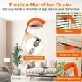 thumbnail image 2 of YEERSWAG Ceiling Fan Cleaner Duster Cleaning Tool, Reusable Microfiber Pads for High Ceiling Fans, Baseboards, Blinds, Cobwebs & Moldings,63" Telescopic Extension Pole Kit, 2 of 8