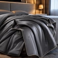 thumbnail image 5 of Ice Silk Summer Cool Quilt, Class A Maternal Infant Grade Air Conditioning Blanket, Cooling Technology Lightweight Comforter for Sensitive Skin, Breathable Soft Quilt for Bedroom, Machine Washable, 5 of 7