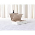 thumbnail image 6 of Unique Bargains Travel Jewelry Box Small Portable PU Leather Jewelry Organizer Storage White, 6 of 7