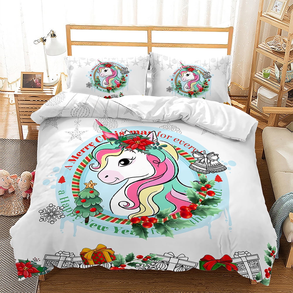 Goory Bedspread 3 Pieces Christmas Quilt Sets Premium Xmas Coverlet Set With 2 Pillowcases Ultra Soft Lightweight Full Queen Twin King Size Style O Full Walmart
