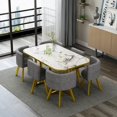 thumbnail image 1 of Nordic Office Dining Table Set Restaurant Center Modern Coffee Tables Small Apartmen Free Shipping Mesas De Comedor Furniture My Lux Decor Round, 1 of 33