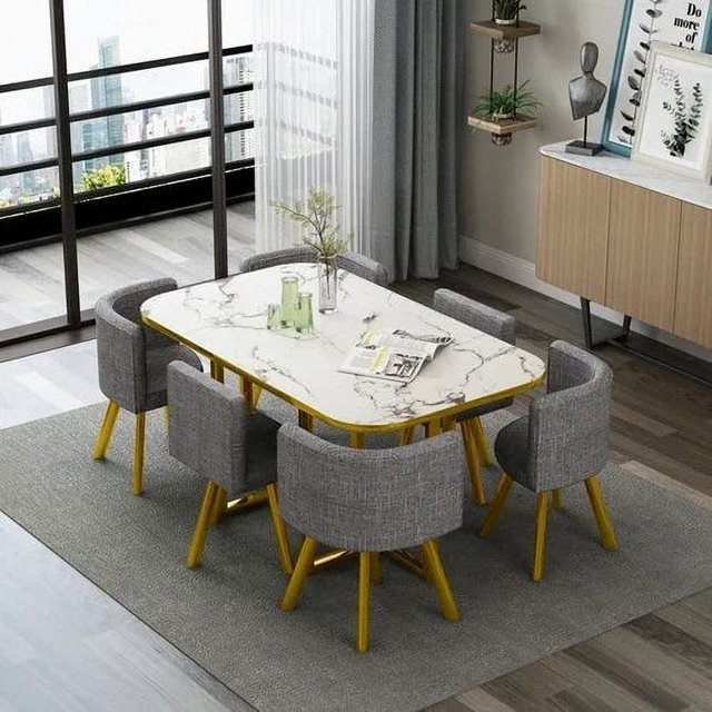 Nordic Office Dining Table Set Restaurant Center Modern Coffee Tables Small Apartmen Free Shipping Mesas De Comedor Furniture My Lux Decor Round