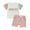 Pink, variant on Bagilaanoe 2pcs Toddler Baby Boy Girl Shorts Set Short Sleeve Letter Embroidery T Shirt Tops + Shorts 3M 6M 12M 18M 24M 3T Kids Casual Summer Clothes