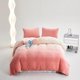 thumbnail image 1 of Funda Nórdica de Terciopelo Rosa y Blanco Rey Fluffy Baby Pink Sherpa Bedding, 1 of 3