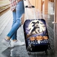 thumbnail image 3 of Happy Halloween Akita Witch Pumpkins Bats Travel Luggage Cover Inu Dog Lover Suitcase Dust Protective Decor - 13012, 3 of 5