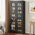 thumbnail image 4 of Tribesigns 71" Tall Storage Cabinet with Doors, Kitchen Pantry Cabinet with Adjustable Shelves, Black, 4 of 7