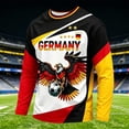 thumbnail image 2 of 2026 Soccer Game Germany Soccer for Men Long Sleeve Training Shirt, Breathable Sport Casual T Shirt for Soccer Fans, 2 of 3