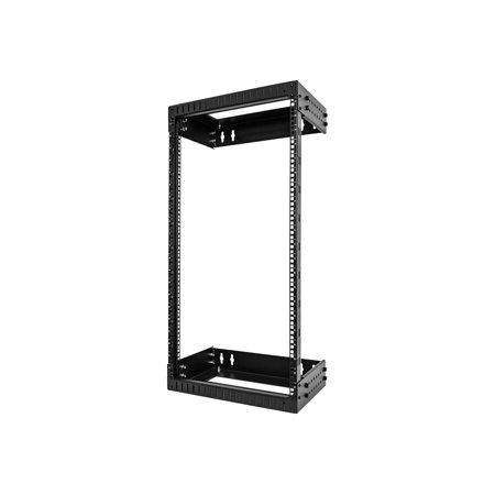 StarTech.com 21U 19  Wall Mount Network Rack  Adjustable Depth 12-20  2 Post Open Frame Server Room Rack for AV/Data/ IT Communication/Computer Equipment/Switch with Cage Nuts & Screws - 21U Adjustable Rack - Rack open frame - 2-post - wall mountable - black - 21U - 19 price history on PriceWatchPro