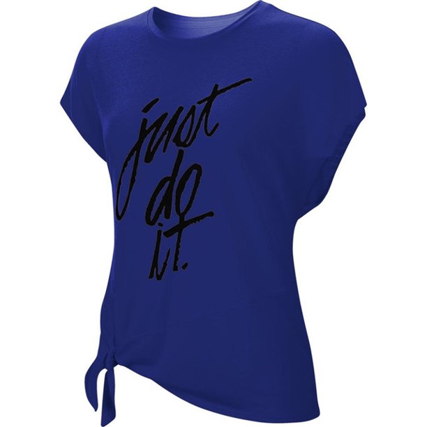 Playera Nike Mujer Dri-Fit Azul CI9801455