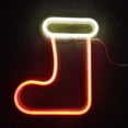 thumbnail image 4 of Mosey Neon Sign Lamp Creative USB/Battery Operated Xmas Stocking LED Neon Light Decoration, 4 of 8
