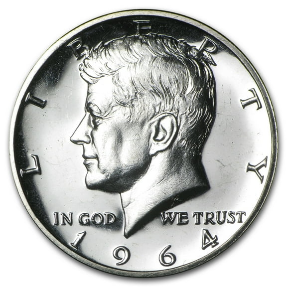 1964 Kennedy Half Dollar Gem Proof (Accented Hair)