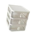 thumbnail image 4 of Countertop Organizer with Transparent Drawers Storage Box Large Capacity Multifunctional Cute Rabbit Decor for Jewelry, Sewing Supplies White, 4 of 10