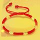 thumbnail image 2 of Sonducket Pulseras de la suerte Hilo ajustable Amor de la suerte Hecha a mano Cuerda exquisita Cuerda de mano Brazaletes Bendición Ropa, zapatos y accesorios Miscelánea 1 (1 pieza), 2 of 6