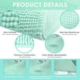 thumbnail image 3 of Jaritto Bathroom Non-slip Mat Bath Mat Chenille Microfiber Floor Rug Soft Machine Washable Absorbent for Shower Toilet 40 x 60 cm /16"x24" (Light Cyan), 3 of 7
