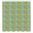 thumbnail image 3 of Ambesonne Car Race Track Shower Curtain, Cartoon City, 69"Wx84"L, Multicolor, 3 of 3