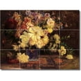 thumbnail image 1 of Ceramic Tile Mural-Theodore Steele Flowers 23. 17" w x 12.75" h using (12) 4.25 x 4.25 ceramic tiles, 1 of 3
