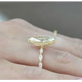 thumbnail image 2 of solitaire jewels 2.5CT Marquise Moissanite Hidden Halo Engagement Ring For Women, 10K Yellow Gold, 2 of 4