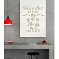 thumbnail image 2 of Pick a Seat Not a Side Wall Vinyl Decals Lettering Sticker Wedding Quote Décor, 15.5 X 18 , Tumbleweed, 2 of 4