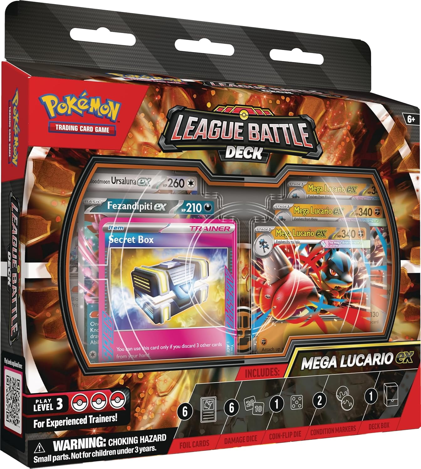 Pokemon Mega Lucario ex League Battle Deck Box Cards