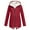 Red-a, variant on Women's Jacket Long Hooded Rain Outdoor Travel Climbing Raincoat Lined Windbreaker Trendy Jacket
