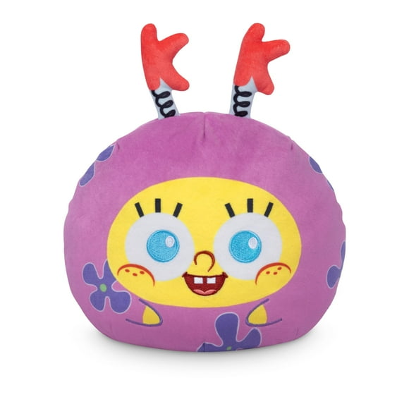 Pantalones cuadrados de peluche con forma de tortuga y Bob Esponja reversibles de 6 pulgadas