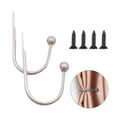 thumbnail image 2 of Necvior 2x Curtain Holdback Durable U Shaped Curtain Hook with Screw Household Accessory, 2 of 17