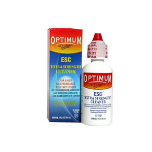 Optimum extra-strength rgp contact lens solution by lobob, 2 oz. part no. 777-862