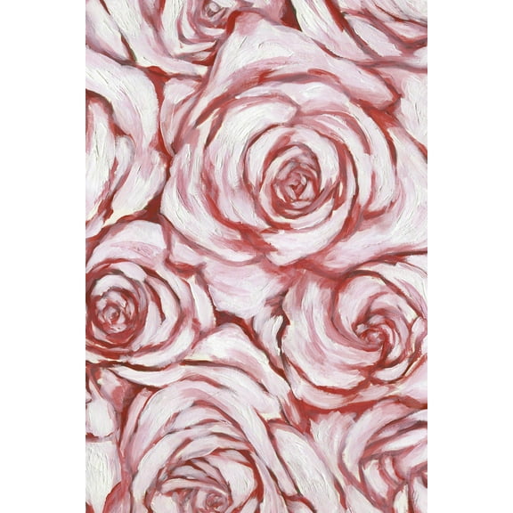 Marmont Hill Rose Outline Canvas Wall Art