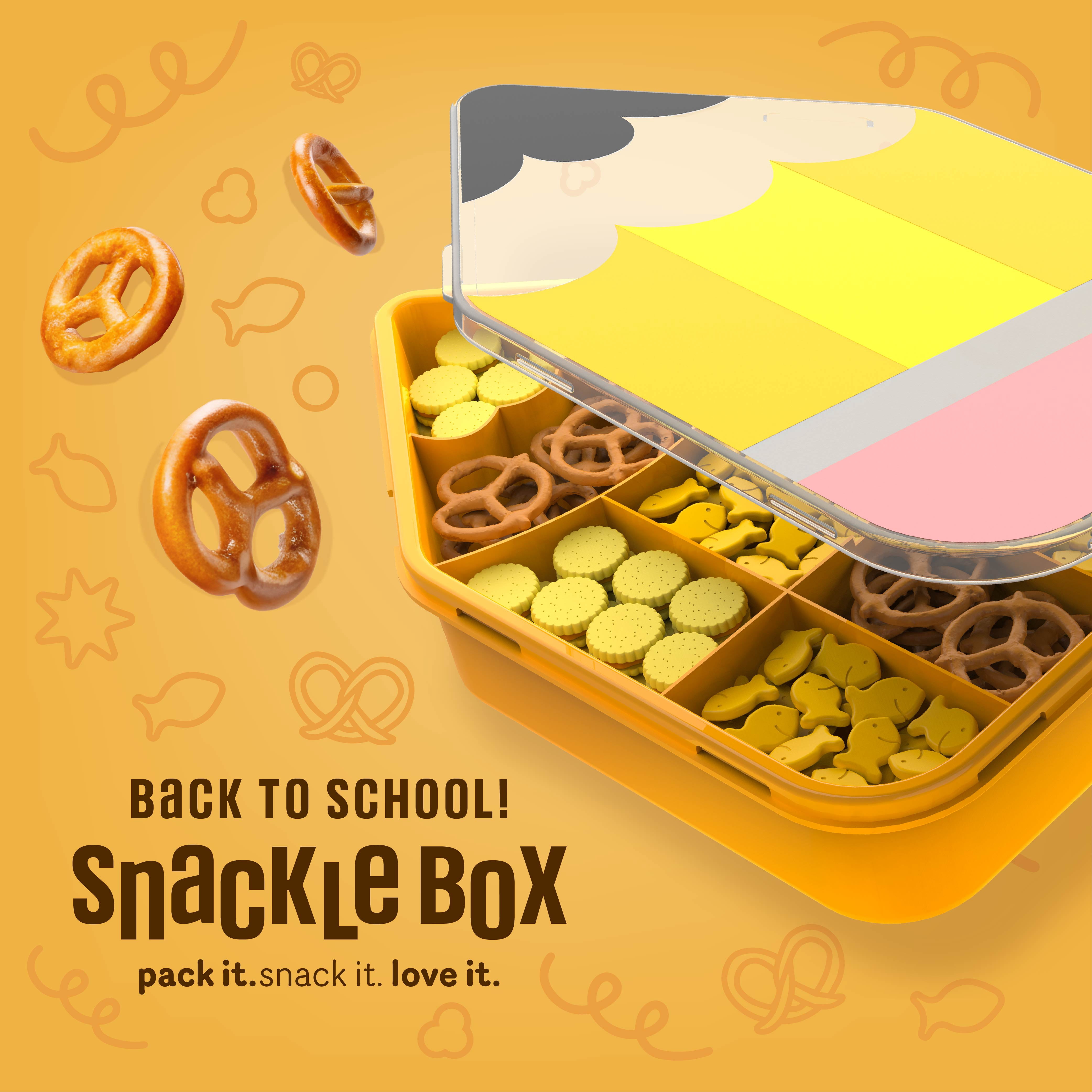 COOK WITH COLOR Lunch Box Container, 8-Grid Snack Box, Pencil Shape