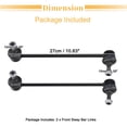 thumbnail image 7 of 2pcs Front Sway Bar Links Stabilizer?Link Kit for BMW 525i No.K80242/K80241/31351091856/31351095662, 7 of 7