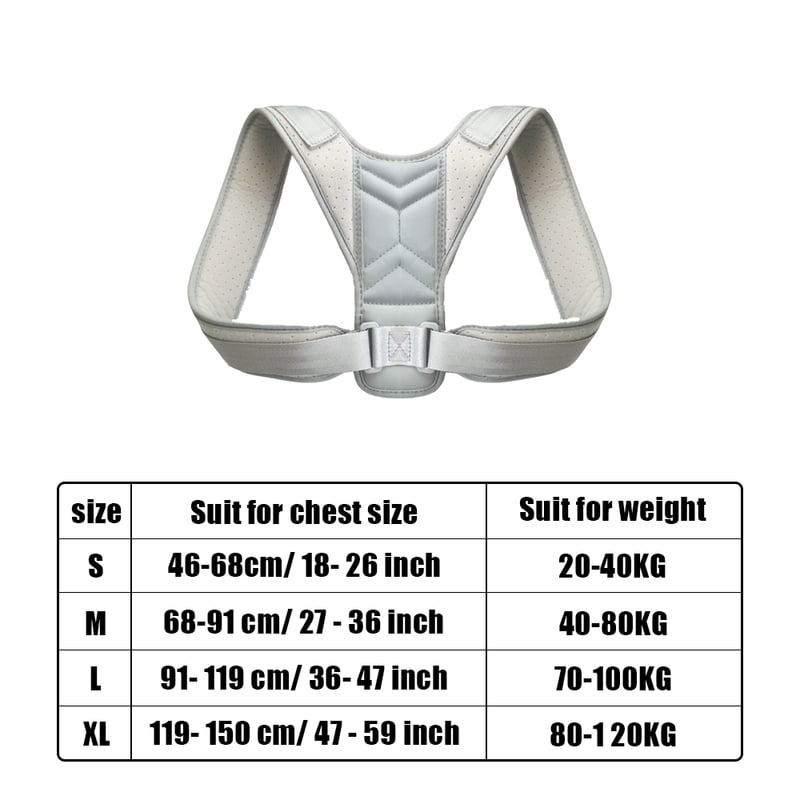 Back Posture Corrector Adjustable Neck Brace Training Equipment Home Office Man Woman Postura Shoulder Support Correction Belt