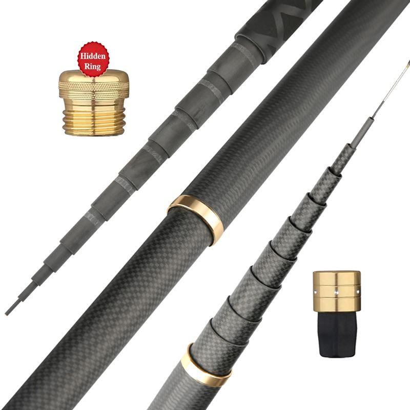 Super Light Hard Carbon Fiber Hand Fishing Pole Telescopic Fishing Rod 2.7M/3.6M 