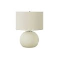 thumbnail image 2 of Lighting Fixtures Lighting, 18"h, Table Lamp, Ivory / Cream Shade, Cream Ceramic, Contemporary,Table Lamps, 2 of 7