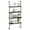 Black, variant on Costway 4-Tier Ladder Storage Shelves, Rustic Brown