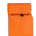 thumbnail image 2 of pitrice Style Flair Box Mailbox Bin Door Designed Drop Box Slots Metal Installation Postbox Simple Drop Box Mailbox Beige Orange, 2 of 8