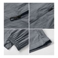 thumbnail image 5 of GrmtClth Men's Lightweight Stand Collar Windbreaker Jacket, Casual Full Zip Up Outerwear with Pockets, Breathable Coat Sun Protection Clothing Dark Gray L, 5 of 8