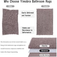 thumbnail image 6 of Bath Rug Mat, 32 x 20, Soft Shaggy Chenille Bathroom Rugs, Large Size, Super Absorbent & Thick, Non-Slip, Machine Washable Bathroom mat, Bath Mats for Bathroom, Tub & Shower, Mauve, 6 of 6