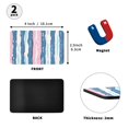 thumbnail image 2 of Hand Drawn Stripes Pattern 2 Pack 4x2.5 Inch Magnetic Stickers Thick and Strong for Fridge Dishwasher Teaching, 2 of 5