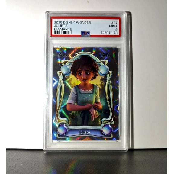 Julieta 2025 Topps Disney Wonder #97 Winter Variant Card Encanto PSA 9