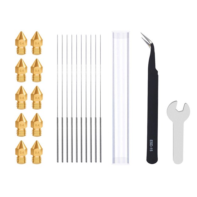 Matsuzay Kit de herramientas de limpieza de boquillas, de limpieza de boquilla sólida, accesorios de extrusora de impresora 3D Mini, cabezal de Kits de mantenimiento de impresoras No.01