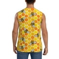 thumbnail image 4 of Gaeub Honeycombs Men's Sleeveless Muscle Shirts Workout Tank Tops, Odor Protection and Comfortable - Small, 4 of 8