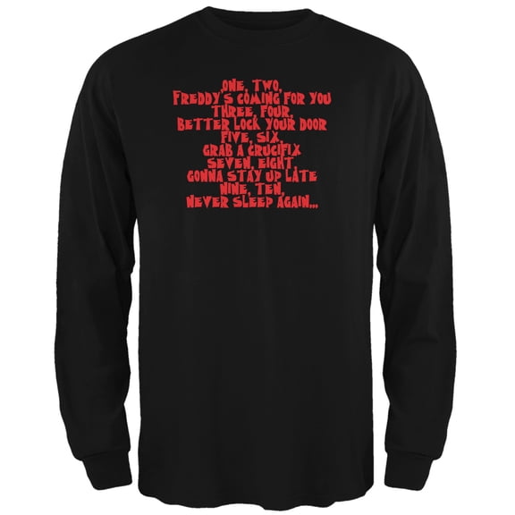 Halloween Nightmare Nursery Rhyme Mens Long Sleeve T Shirt