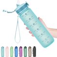 thumbnail image 1 of Botellas De Agua Hyeta De 32 Oz Con Pajita: Manténgase Motivado E Hidratado Con Horarios Convenientes Para Beber Marcas Duraderas A Prueba De Fugas, 1 of 5