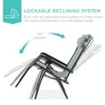 thumbnail image 4 of Best Choice Products Folding Zero Gravity Recliner Patio Lounge Chair w/ Canopy Shade, Headrest, Tray - Stardew, 4 of 8