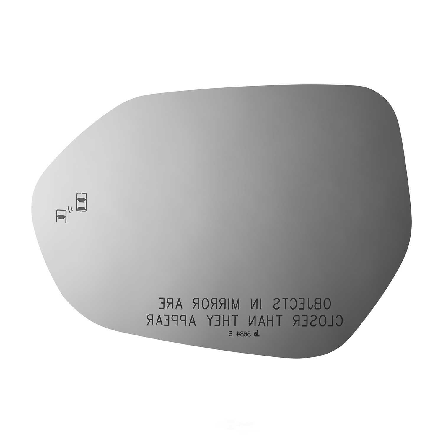 Burco Side View Mirror Replacement Glass - Clear Glass - 5684B