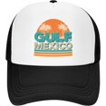 thumbnail image 1 of Pink Gulf of Mexico Hat Vintage Turtle Palm Tree Cap, 1 of 8
